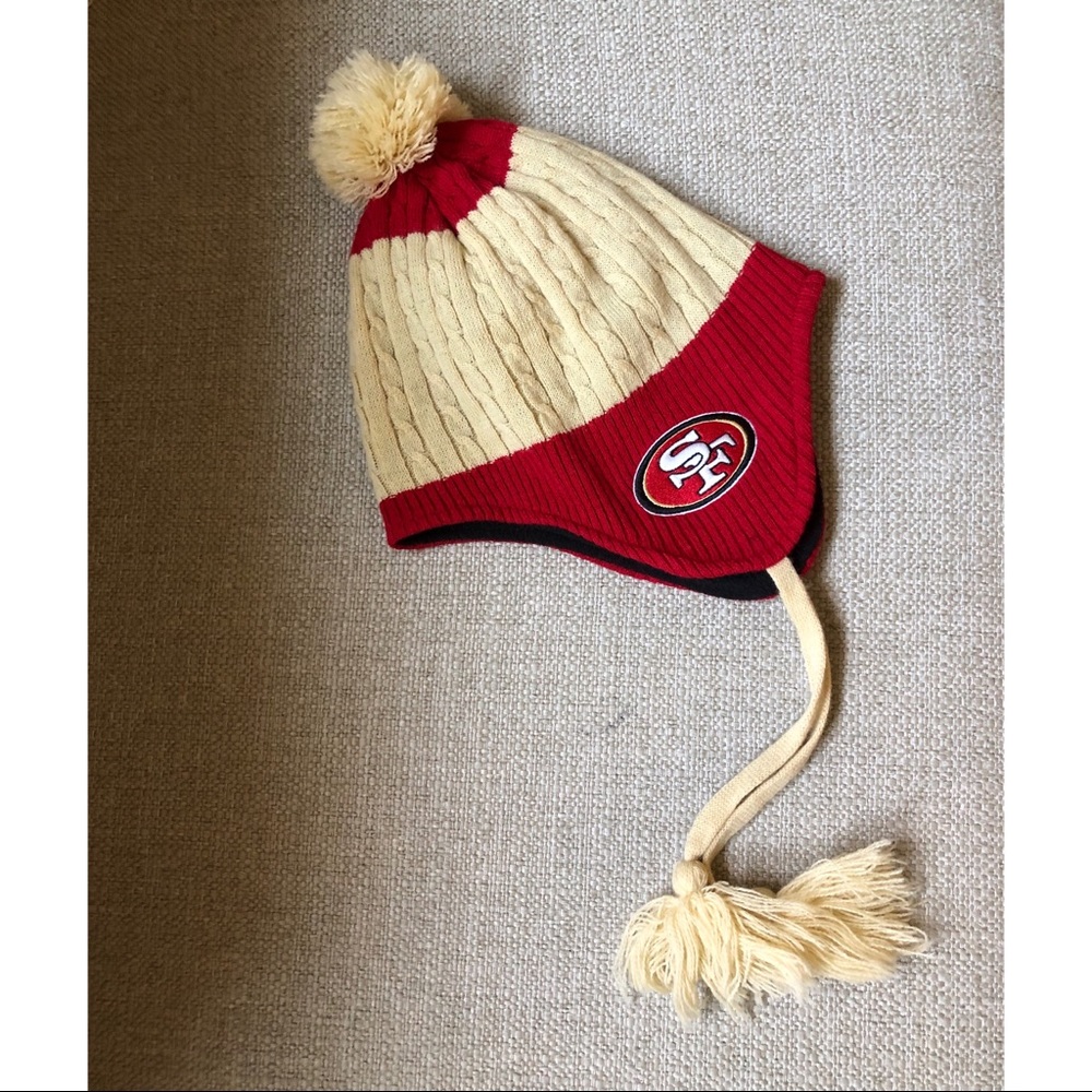 NFL Niners fleece-lined was-clap beanie